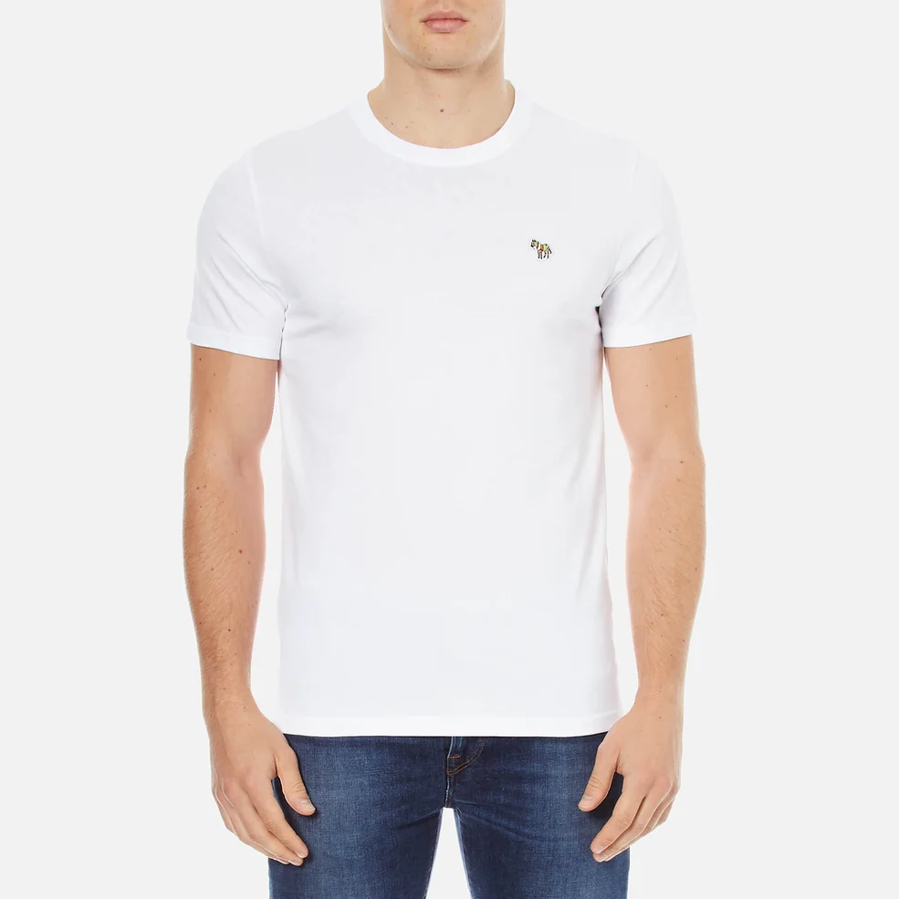 Paul Smith Jeans Men's Basic Zebra Organic Cotton T-Shirt - White Image 1