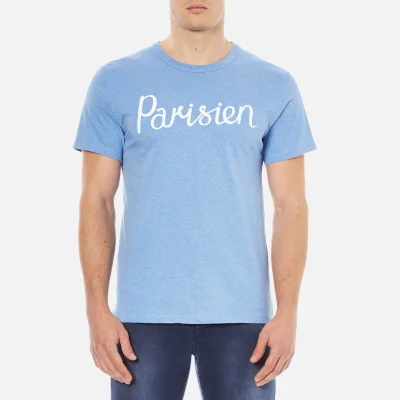 Maison Kitsuné Men's Parisien T-Shirt - Blue Melange