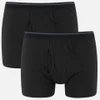 Wolsey Men's Twin Pack Keyhole Boxer Shorts - Black - Image 1