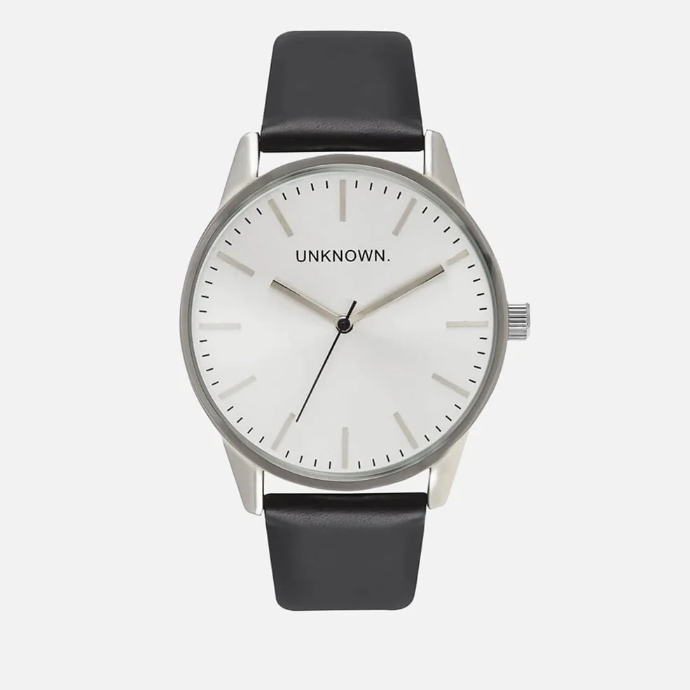 UNKNOWN Men's The Classic Watch - Black/Silver Image 1