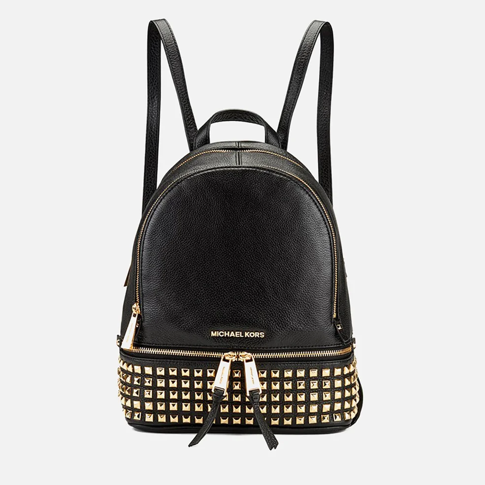 MICHAEL MICHAEL KORS Women's Rhea Zip Studded Backpack - Black Image 1