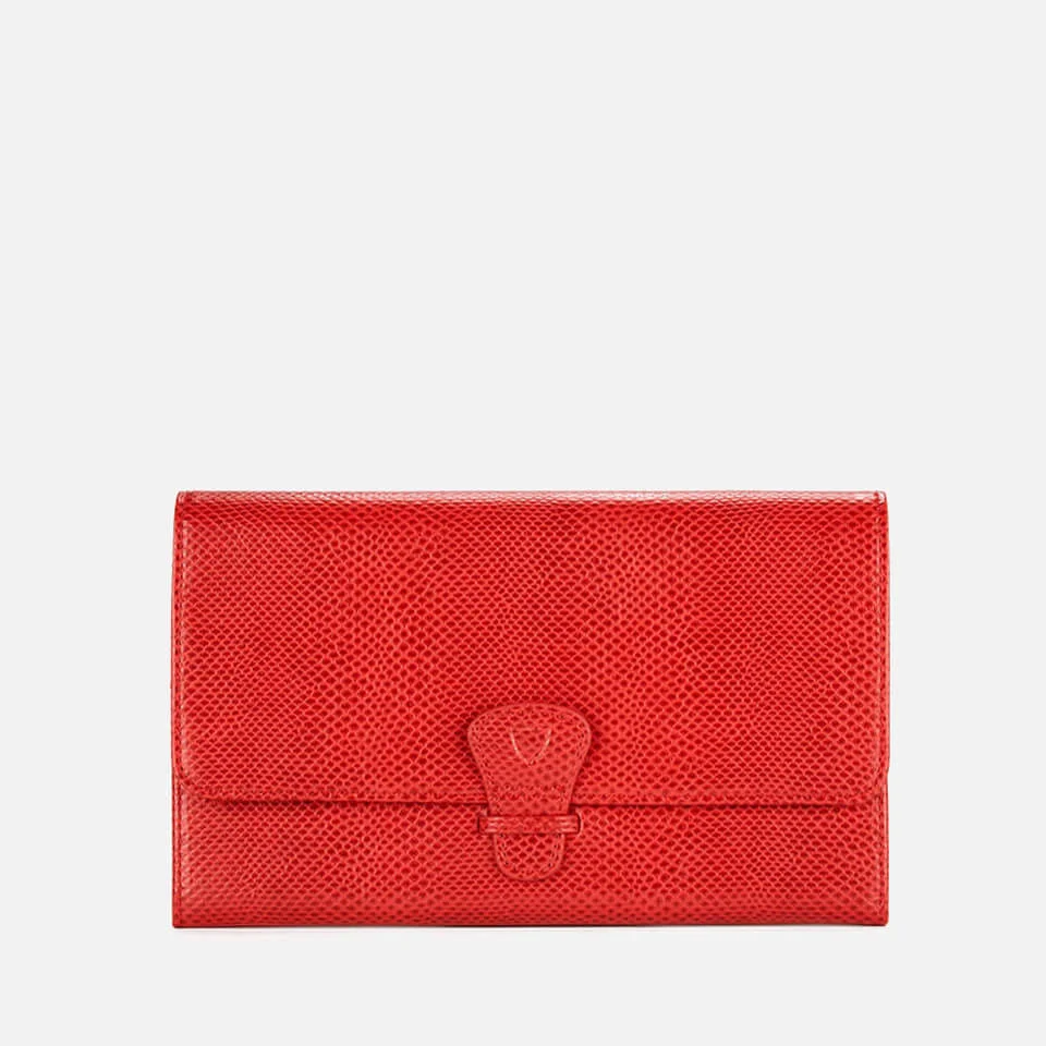 Aspinal of London Women's Classic Travel Wallet - Berry Red Image 1