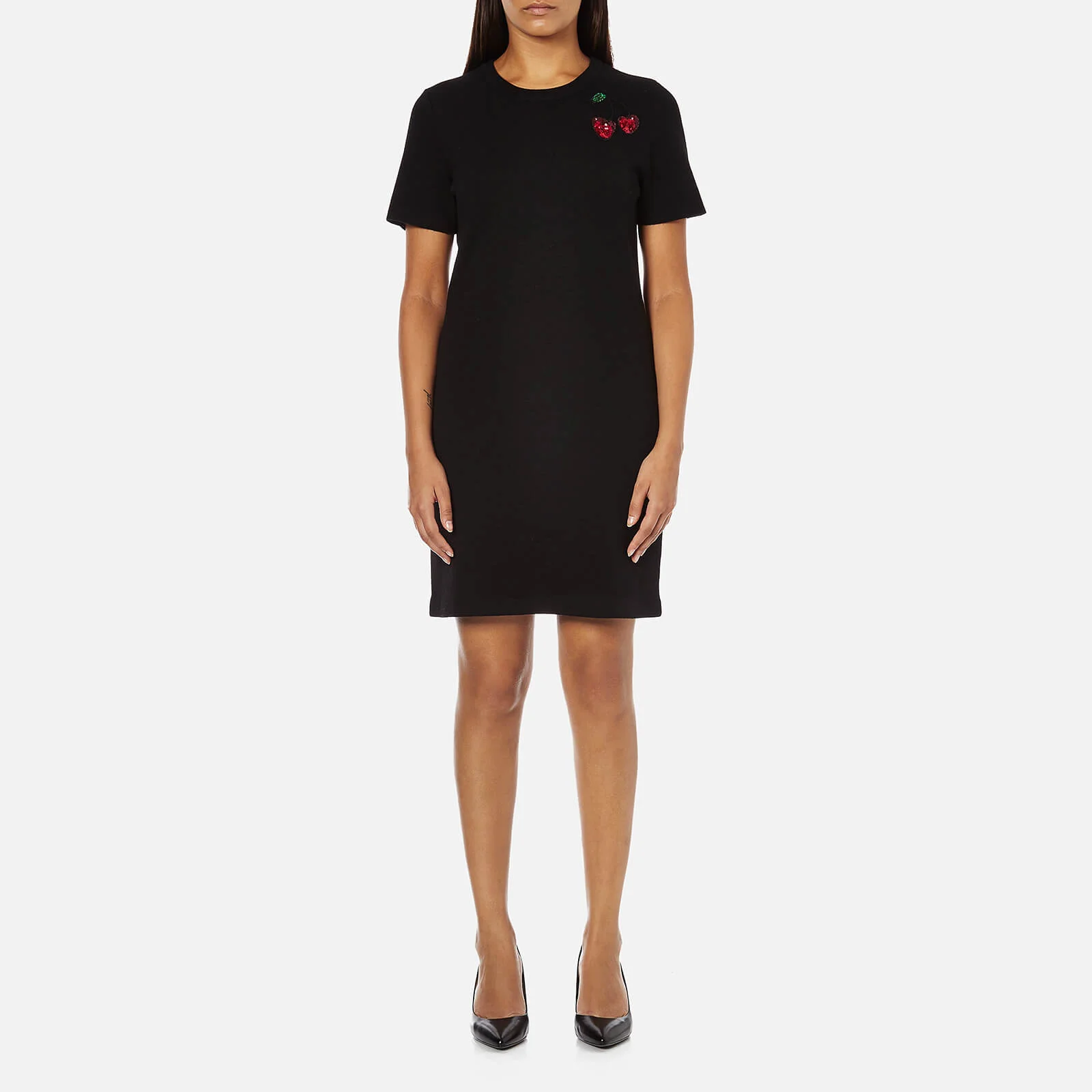 Marc by Marc Jacobs Women's Embroidered Fruits Sweatshirt Dress - Black Image 1
