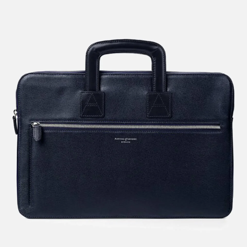 Aspinal of London Men's Connaught Document Case - Navy Image 1
