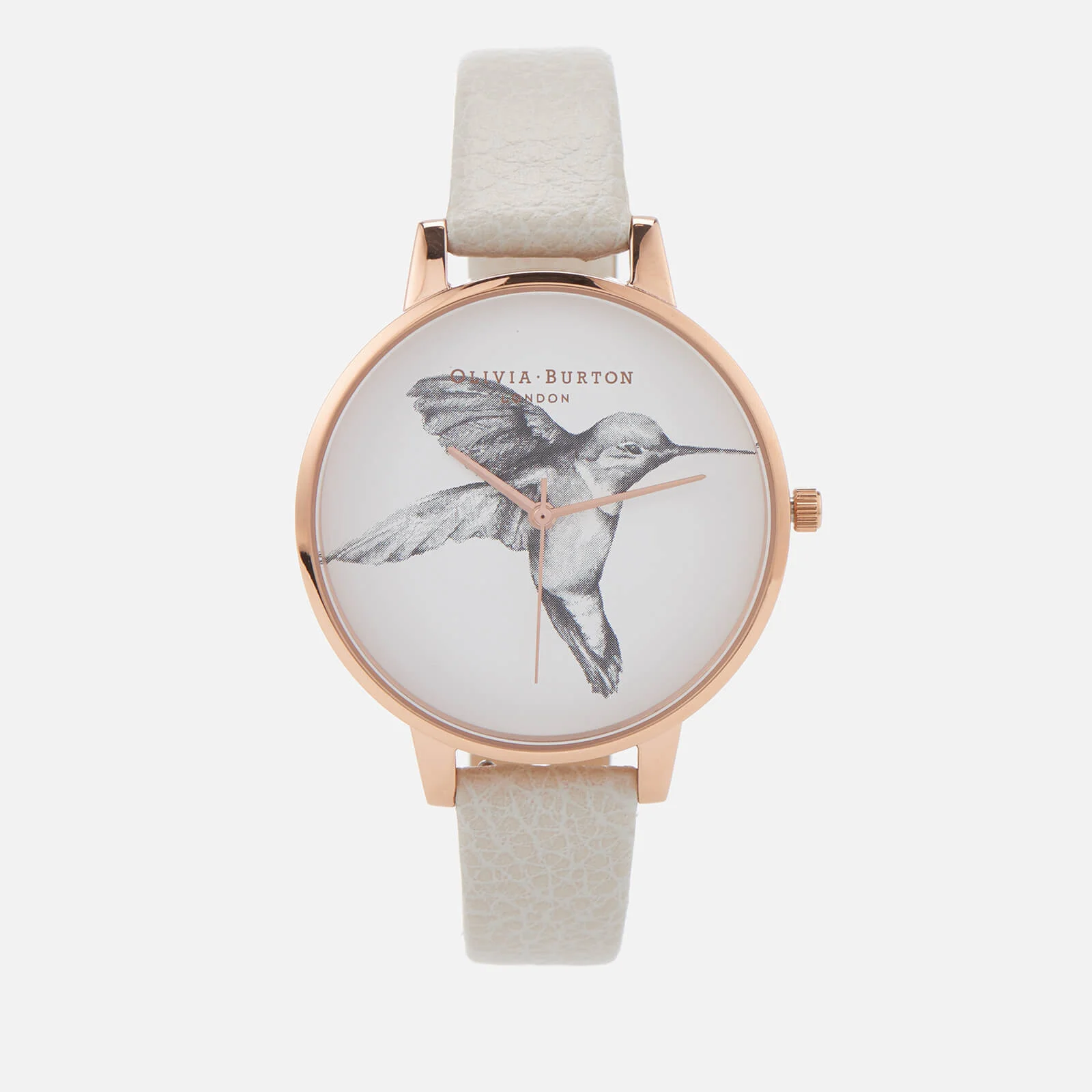 Olivia Burton Women's Animal Motif Hummingbird Watch - Mink/Rose Gold Image 1