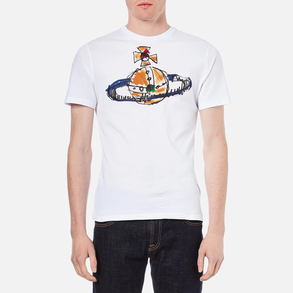 Vivienne Westwood Men's Orb Logo T-Shirt - White Image 1