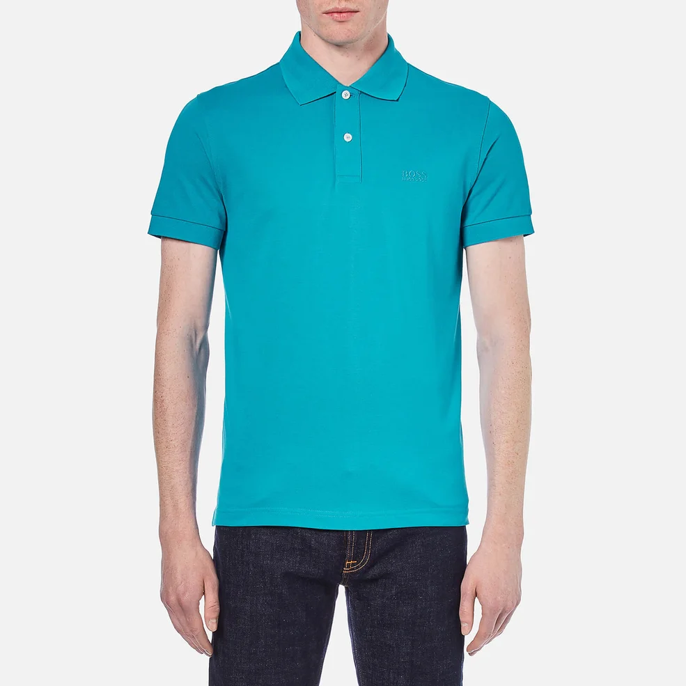 BOSS Green Men's C-Firenze-Logo Polo Shirt - Blue Image 1