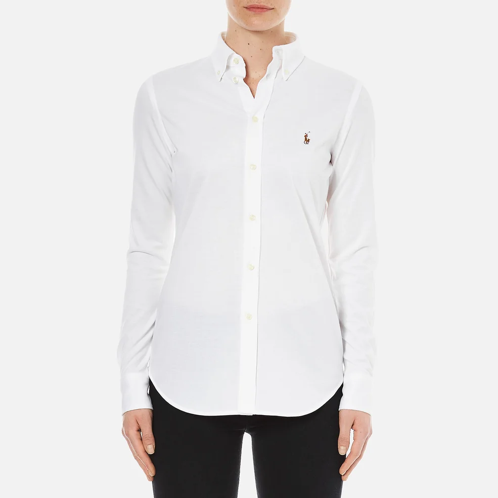 Polo Ralph Lauren Women's Heidi Long Sleeve Shirt - White Image 1