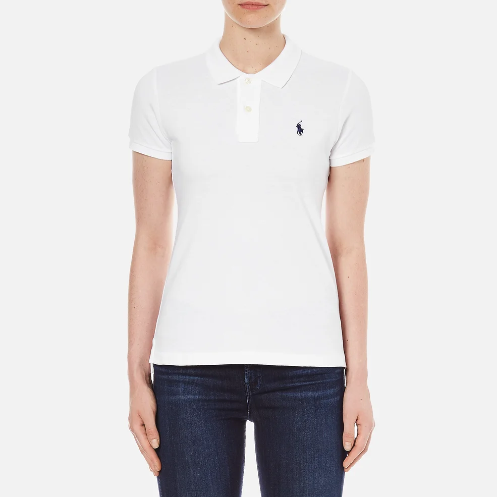 Polo Ralph Lauren Women's Skinny Fit Polo Shirt - White Image 1