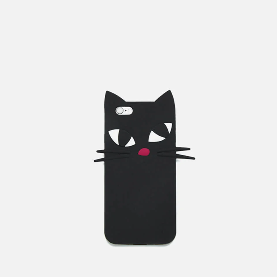 Lulu Guinness Women's Kooky Cat iPhone 6 Case - Black Image 1