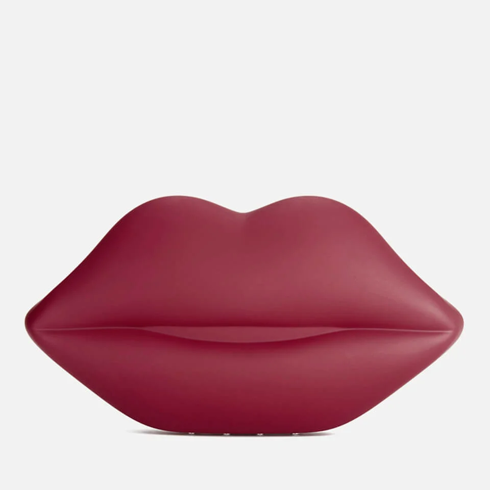 Lulu Guinness Women's Powder Coated Lips Clutch - Red Image 1