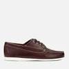 G.H Bass & Co. Men's Camp Moc Jackman Pull Up Leather Boat Shoes - Dark Brown - Image 1
