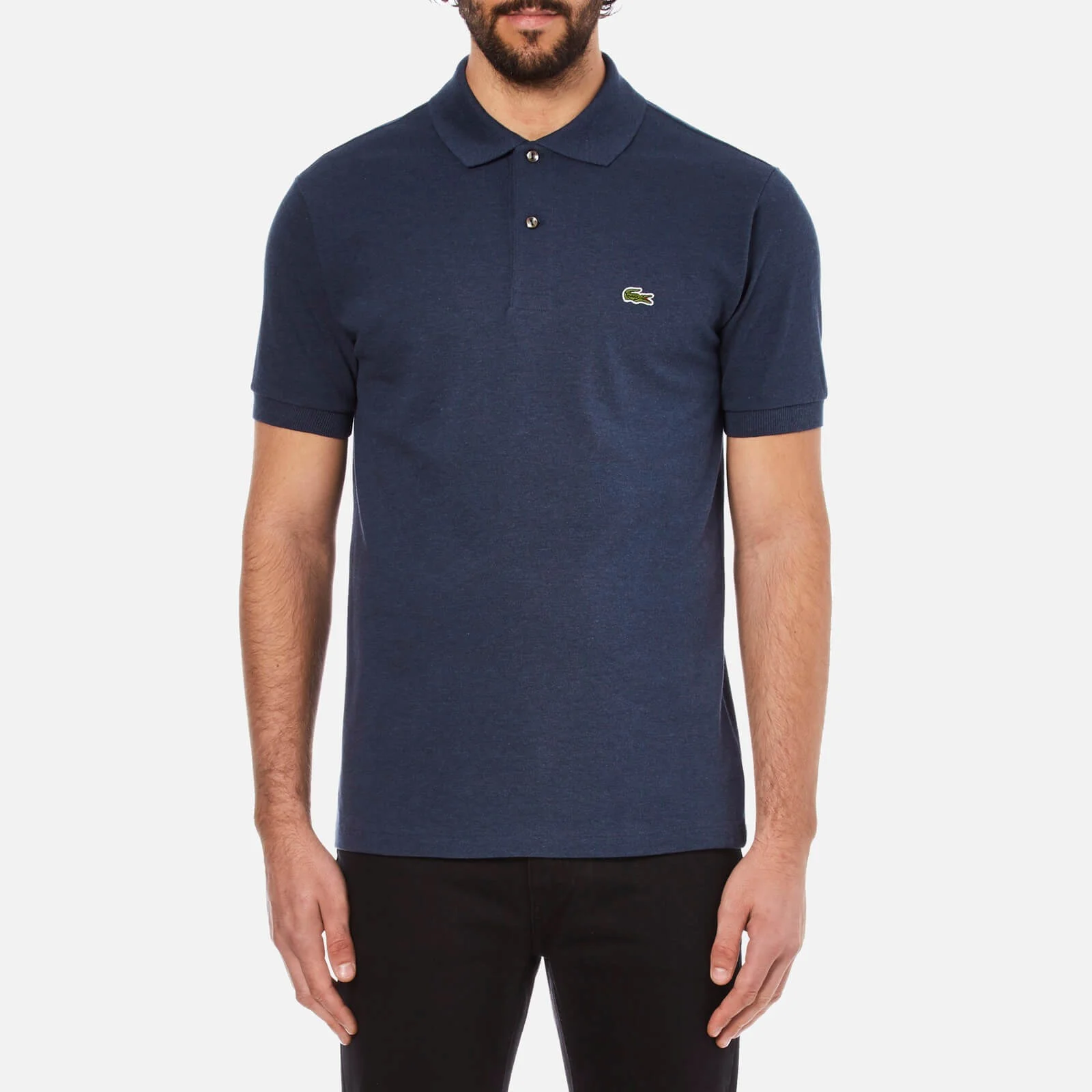 Lacoste Men's Short Sleeve Marl Polo Shirt - Dark Blue Chine Image 1