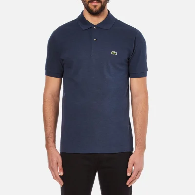 Lacoste Men's Short Sleeve Marl Polo Shirt - Dark Blue Chine
