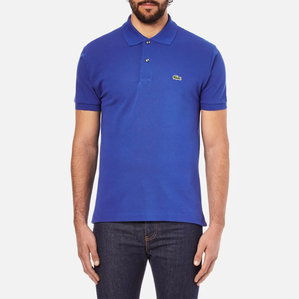 Lacoste Men's Short Sleeve Pique Polo Shirt - Delta Blue Image 1