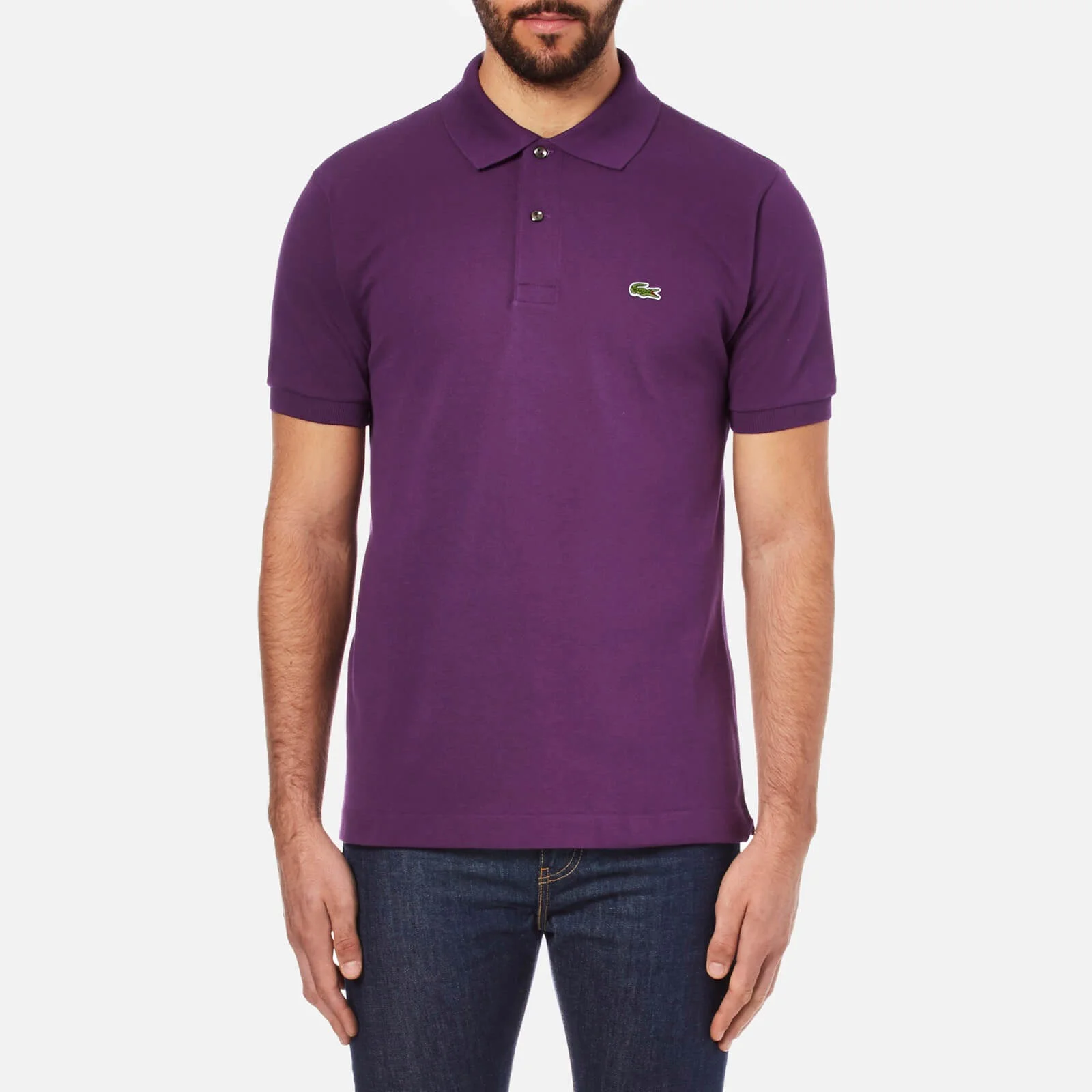 Lacoste Men's Short Sleeve Pique Polo Shirt - Boheme Purple Image 1