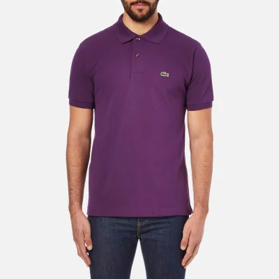 Lacoste Men's Short Sleeve Pique Polo Shirt - Boheme Purple