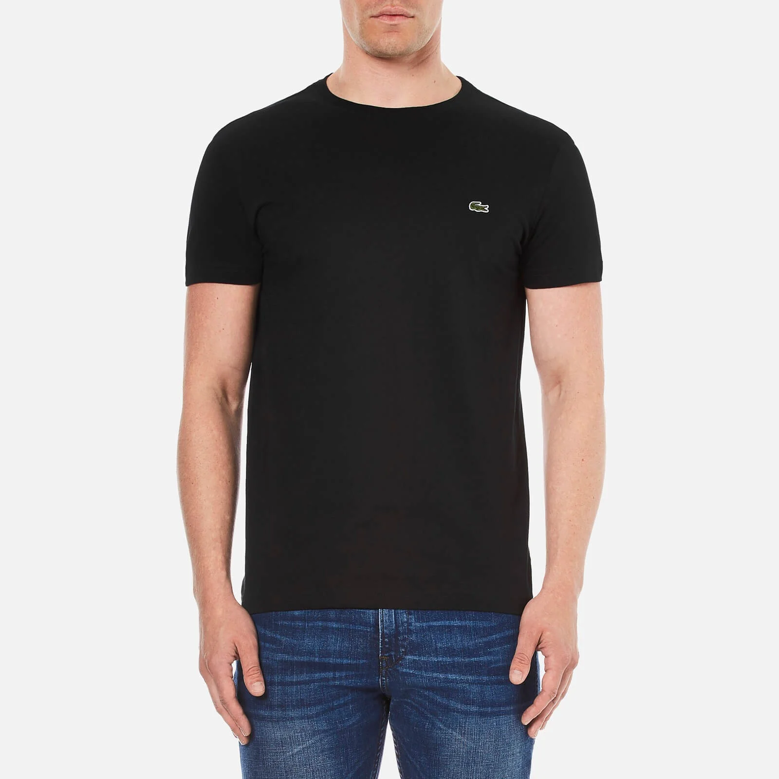 Lacoste Men's Short Sleeve Crew Neck T-Shirt - Black Image 1