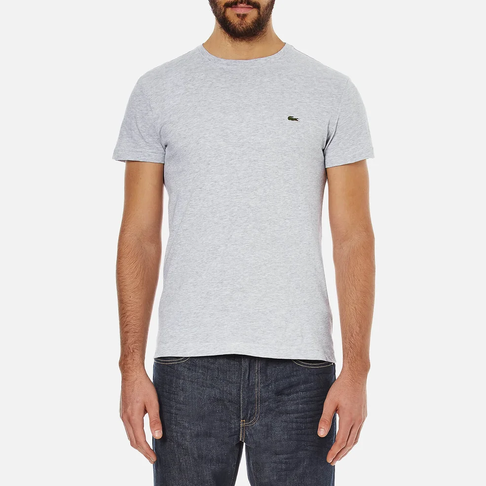 Lacoste Men's Short Sleeve Crew Neck T-Shirt - Silver Chine Image 1