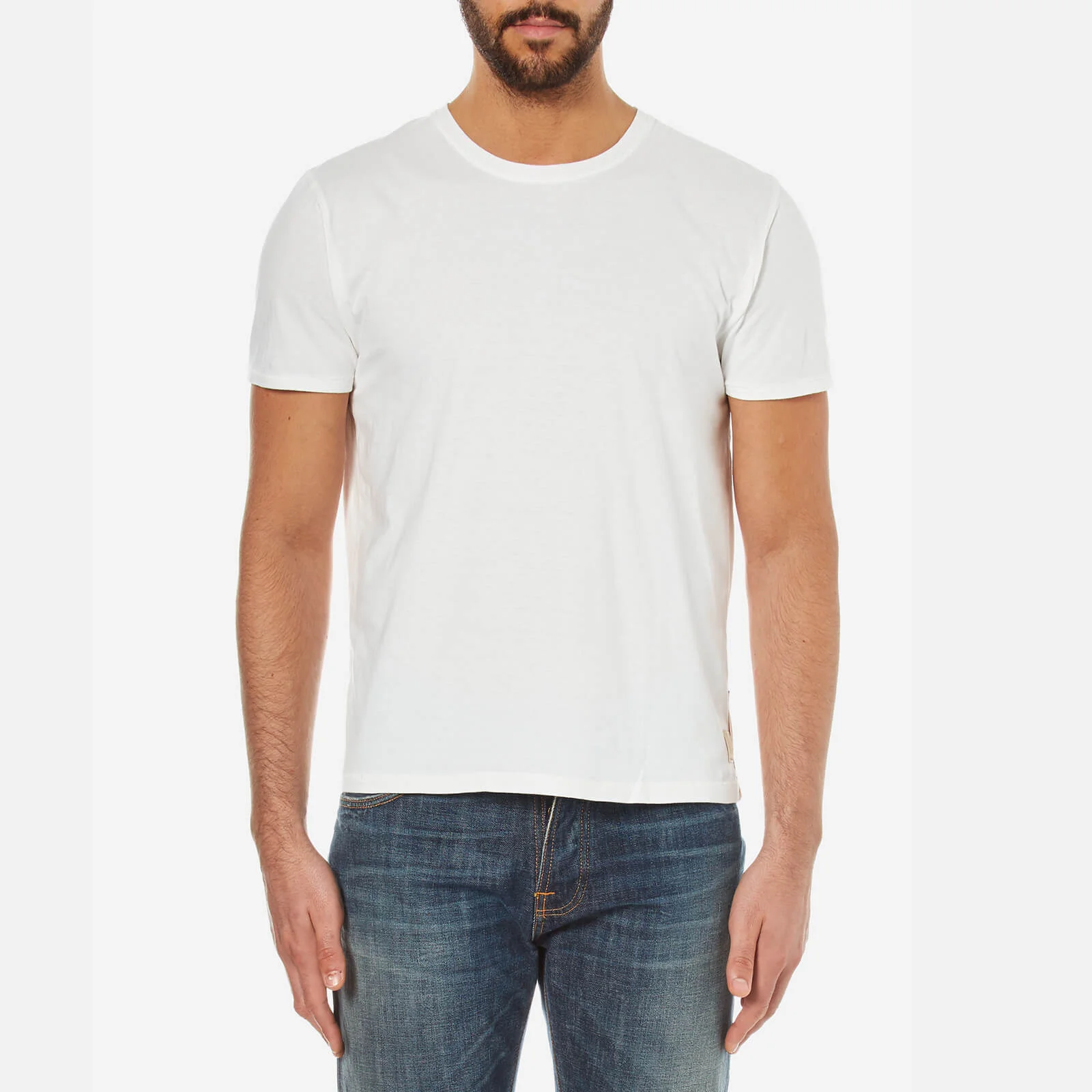 Nudie Jeans Men's O Neck T-Shirt - Off White Image 1
