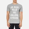 Maison Kitsuné Men's Je Suis Alle T-Shirt - Grey Melange - Image 1