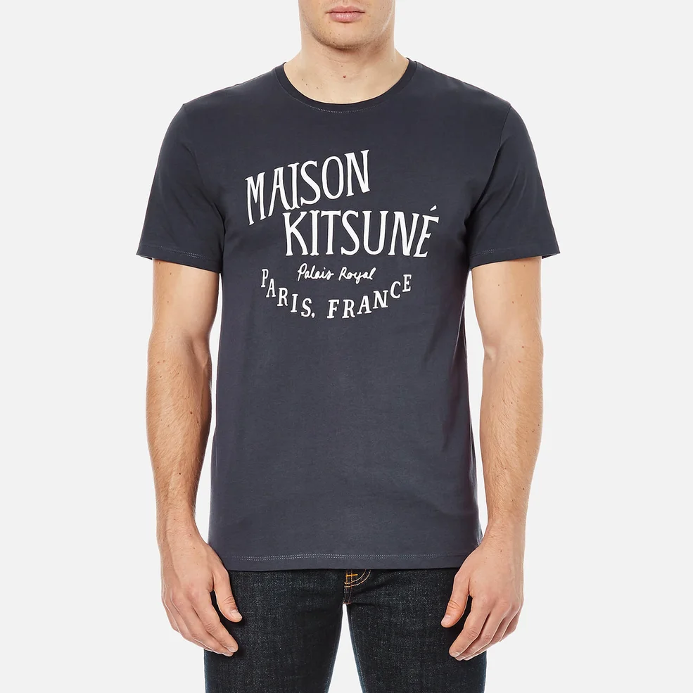 Maison Kitsuné Men's Palais Royal T-Shirt - Navy Image 1