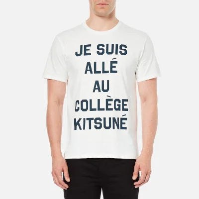 Maison Kitsuné Men's Je Suis Alle T-Shirt - White