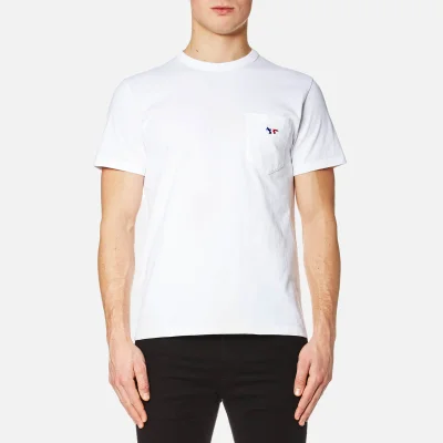 Maison Kitsuné Men's Tricolor Fox T-Shirt - White