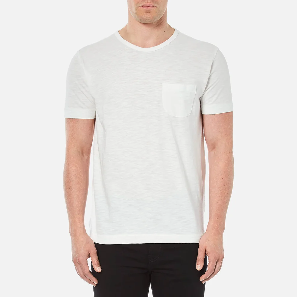 YMC Men's Classic Pocket T-Shirt - White Image 1