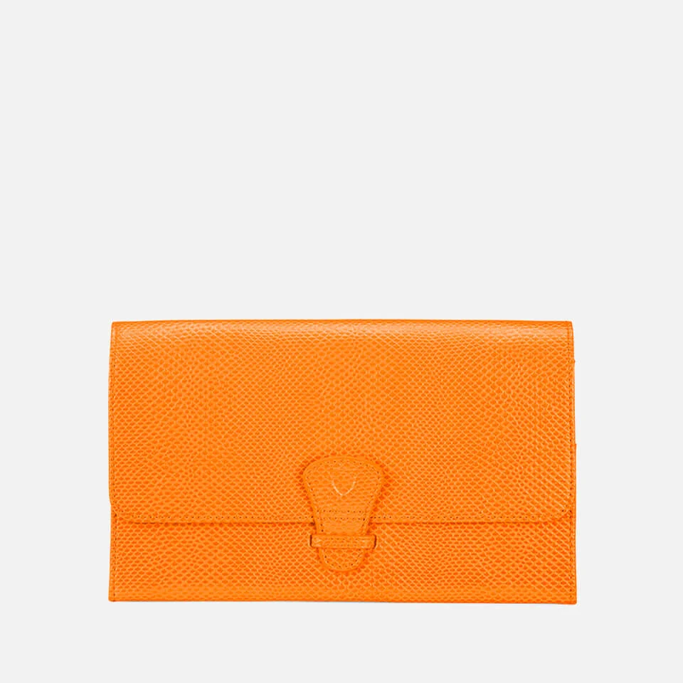 Aspinal of London Women's Classic Travel Wallet - Orange Image 1