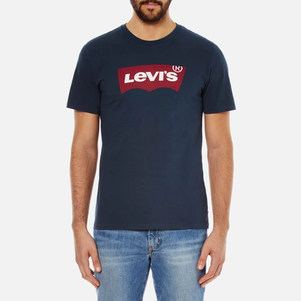 Levi's Men's Tab Graphic Set-In Neck T-Shirt - Dress Blues Image 1