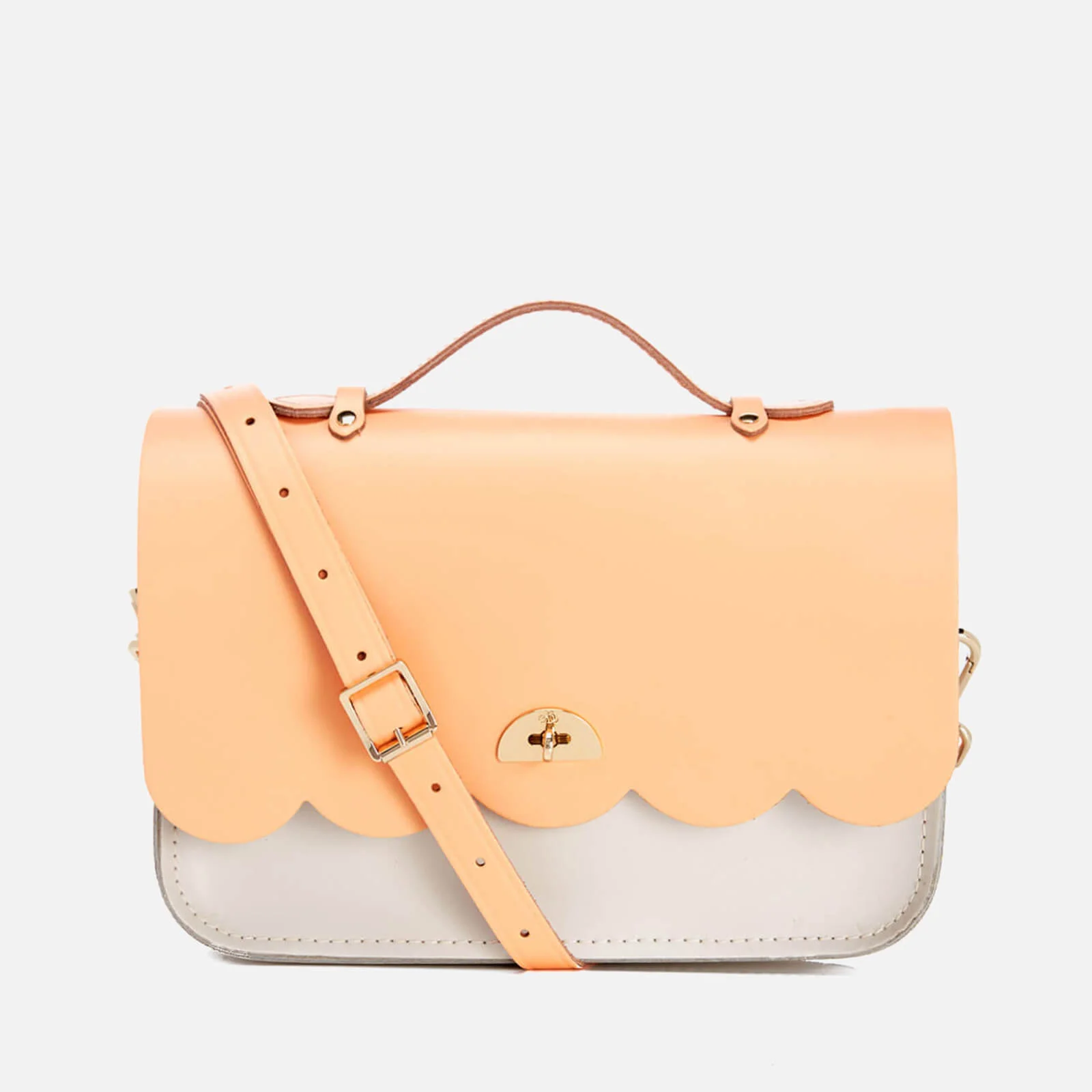 The Cambridge Satchel Company Women's Cloud Bag with Handle - Two Tone Peony Peach/Clay Image 1