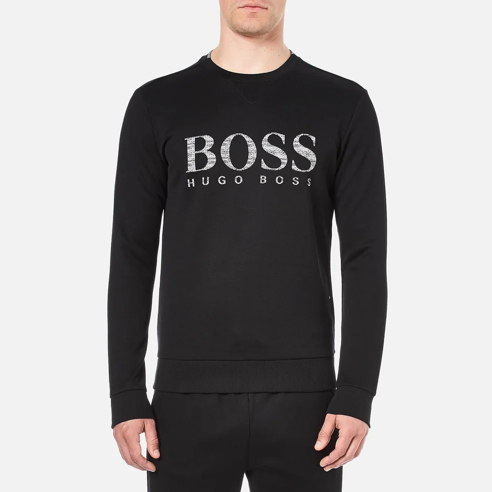 BOSS Green Men's Salbo Sweatshirt - Black Image 1