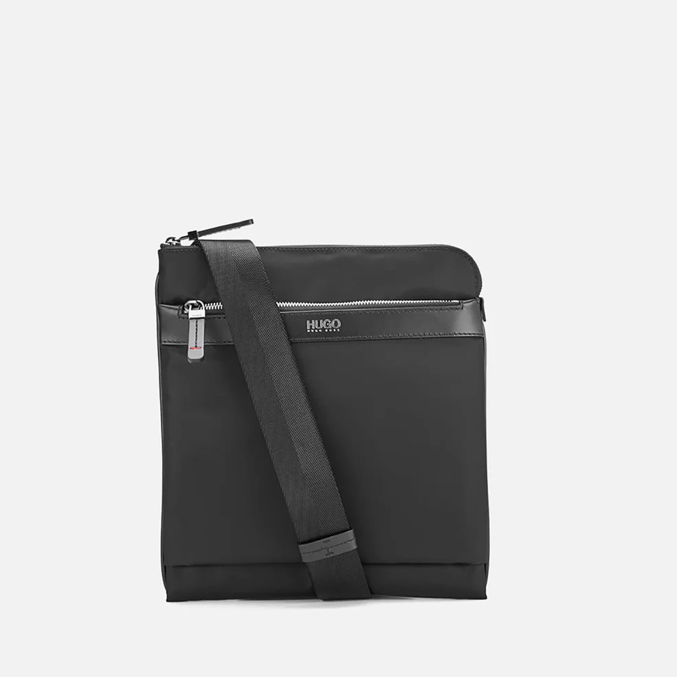 HUGO Men's Digital Zip Crossbody Bag - Black Image 1
