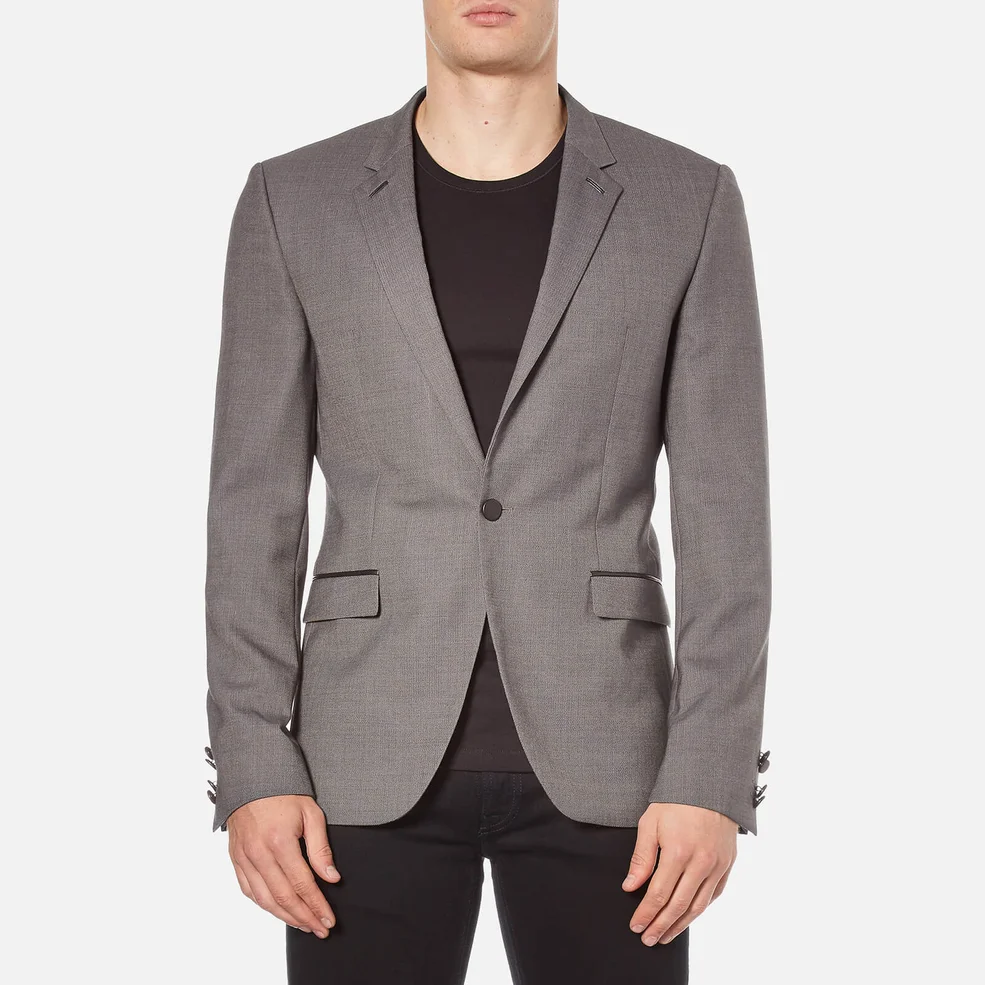 HUGO Men's Arenz Single Button Blazer - Grey Image 1