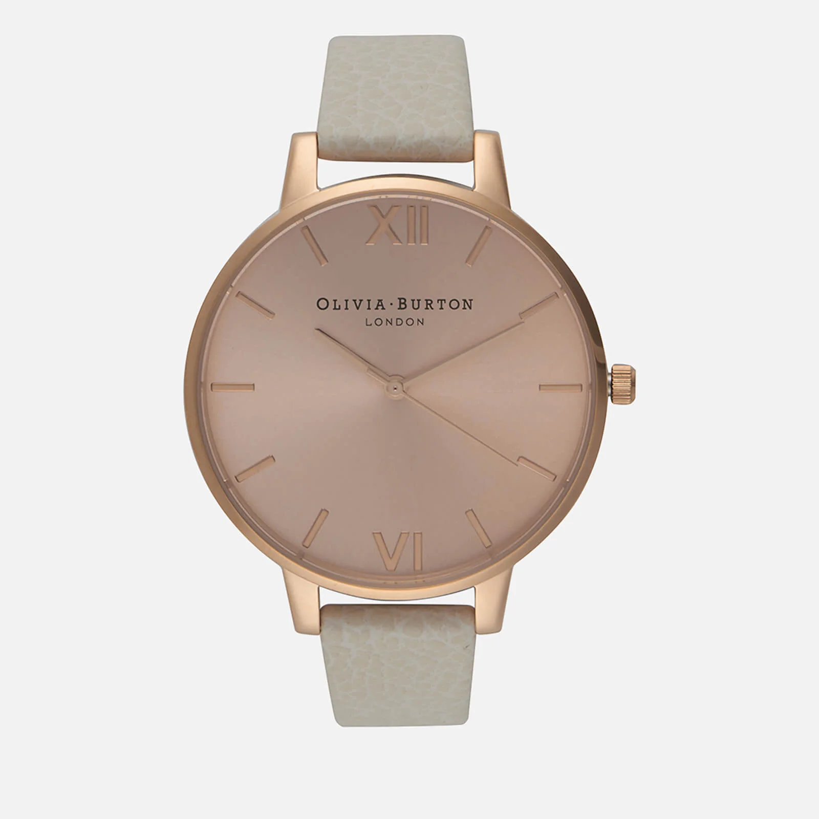 Olivia Burton Women's Big Dial Watch - Mink/Rose Gold Image 1