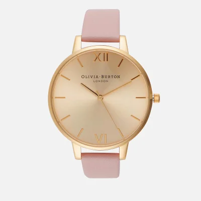 Olivia Burton Women's Big Dial Watch - Dusty Pink/Gold