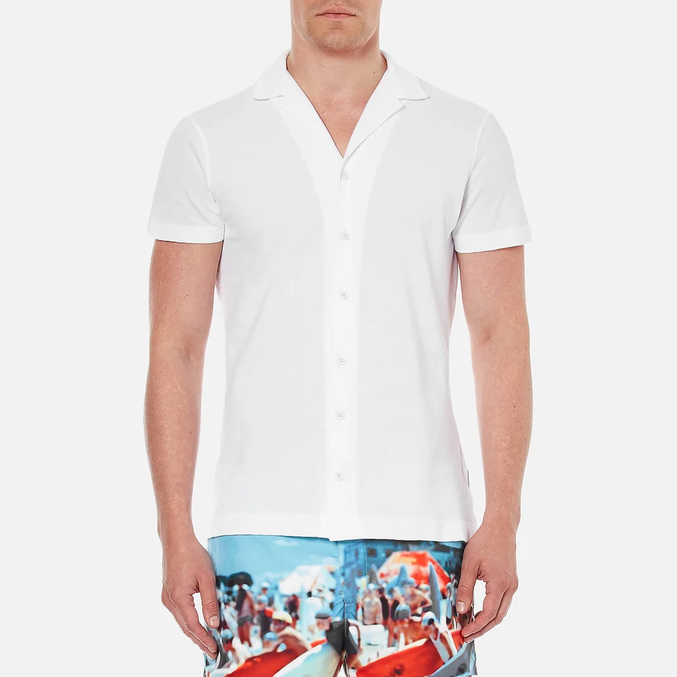 Orlebar Brown Men's Faine Short Sleeve Shirt - White Image 1