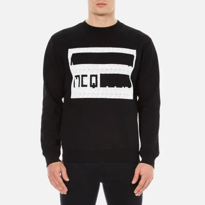McQ Alexander McQueen Men's Logo Clean Crew Sweatshirt - Darkest Black