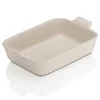 Le Creuset Stoneware Medium Heritage Rectangular Roasting Dish - 26cm - Almond - Image 1