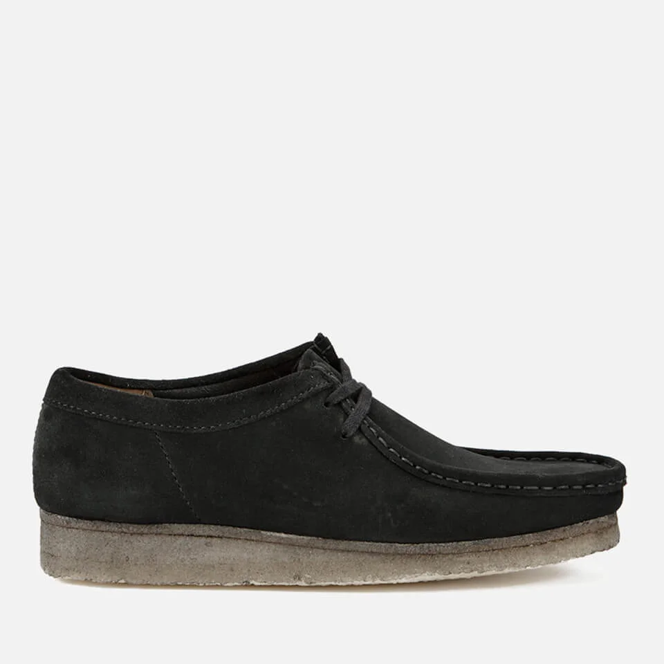 Clarks Originals Men's Wallabee Shoes - Black Suede Image 1