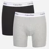 Calvin Klein Men's 2 Pack Boxer Briefs - Black/Grey Heather - Image 1