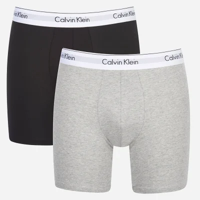 Calvin Klein Men's 2 Pack Boxer Briefs - Black/Grey Heather