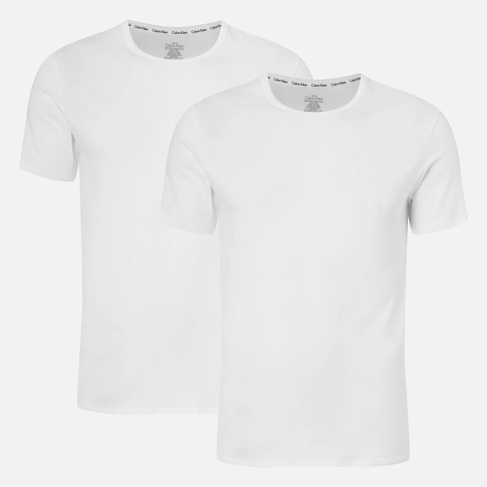 Calvin Klein Men's 2 Pack Crew Neck T-Shirt - White Image 1