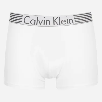 Calvin Klein Men's Iron Strength Cotton Trunk Boxers - White