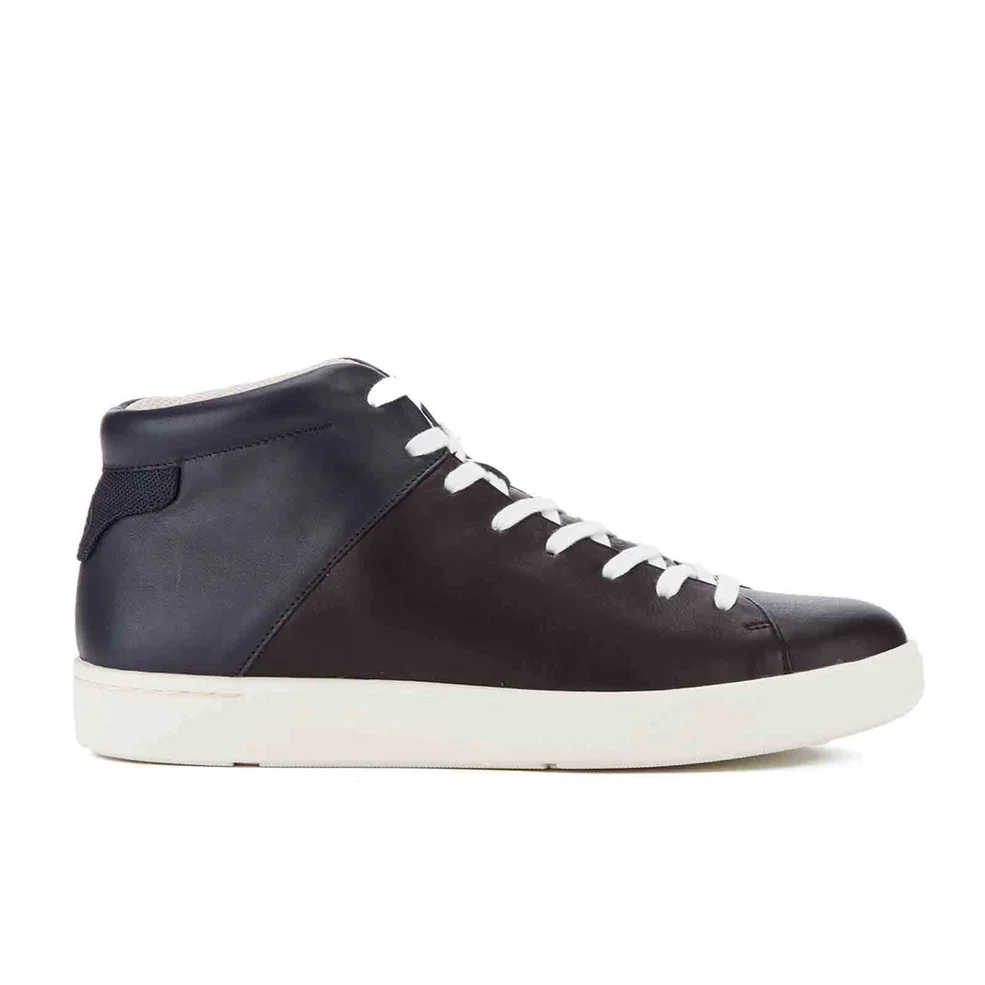 PS by Paul Smith Men's Akira Leather Hi-Top Trainers - Black/Galaxy Mono Lux Image 1