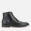 Hudson London Men's Seymour Leather Toe Cap Lace Up Boots - Black - Image 1