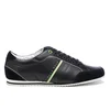BOSS Green Men's Victoire LA Leather Trainers - Charcoal - Image 1