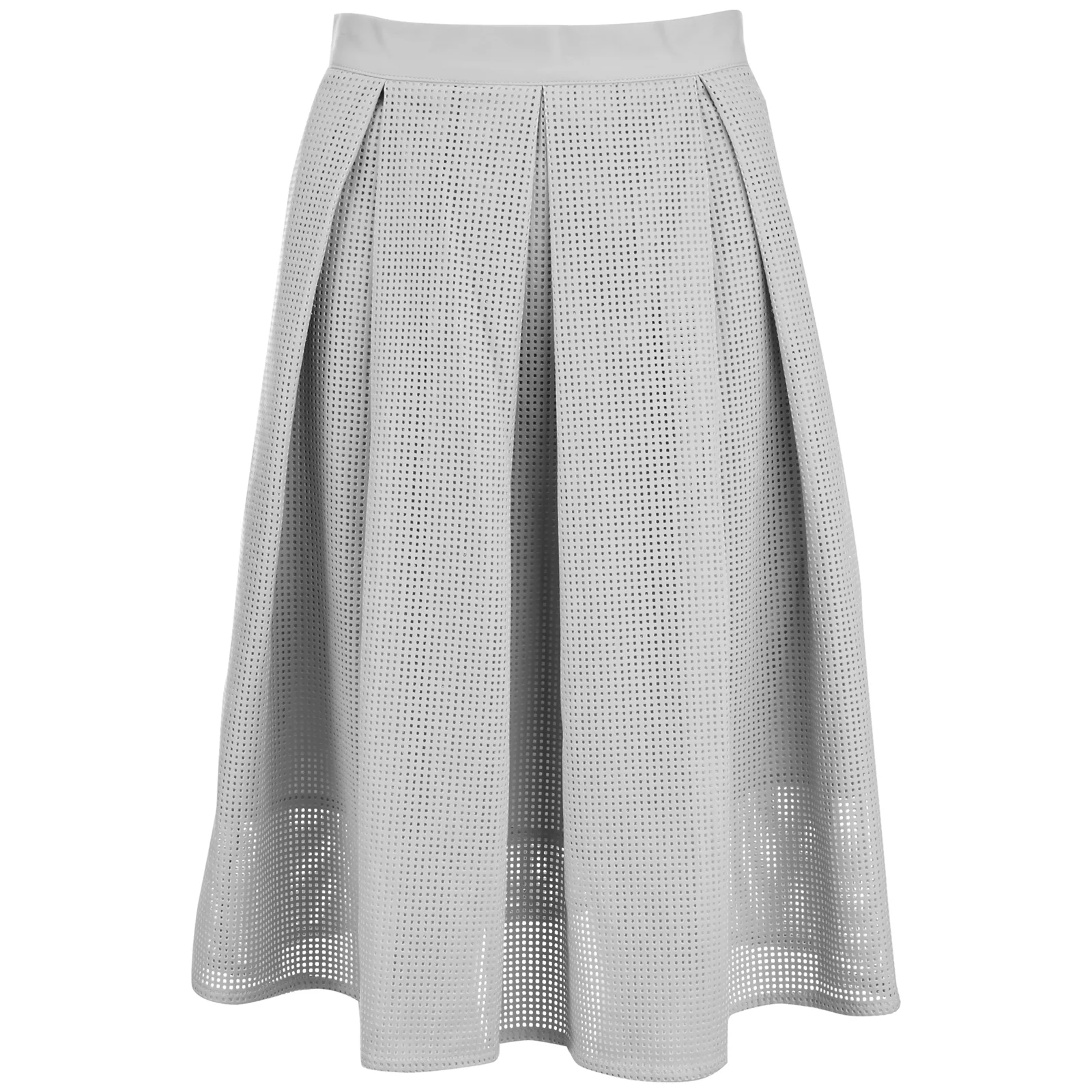 Great Plains Women's Square Route PU Skirt - Grey Image 1