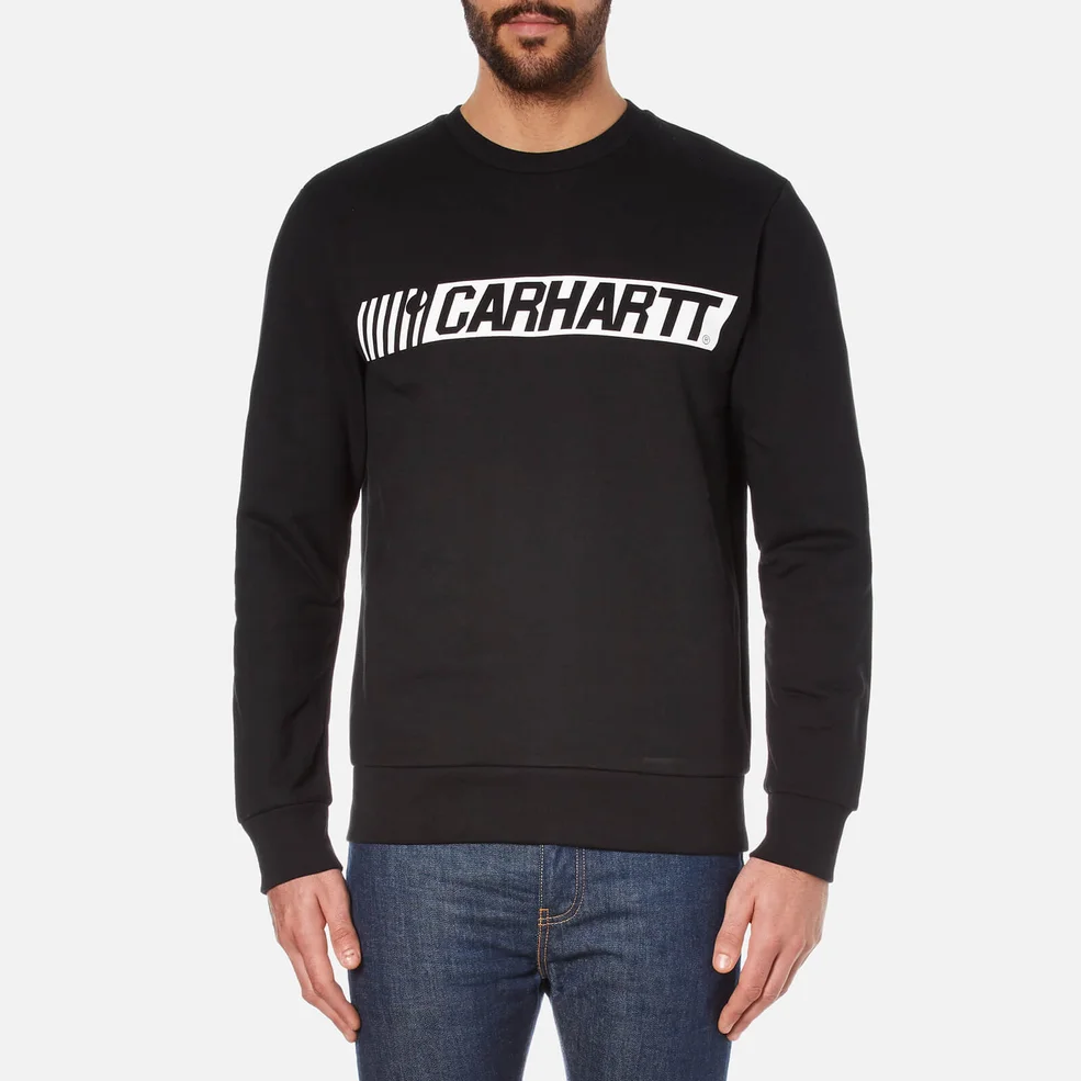 Carhartt Men's Cart Sweatshirt - Black/White Image 1